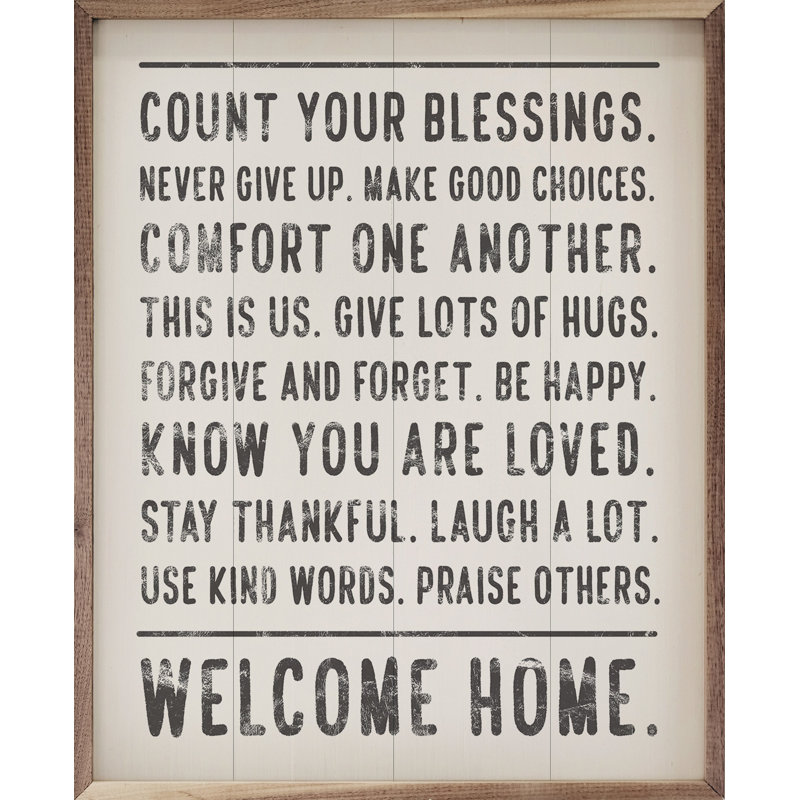 Welcome Home Know You Are Loved - blanc, H 10 po x l 8 po