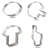 CookieCutter.com 4 -Piece Non-Stick Cookie Cutter