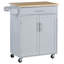 Îlot de cuisine avec tiroir, armoire de rangement et porte-serviettes-2010185604