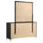 Clanton 6-drawer Dresser And Mirror Black-116447853