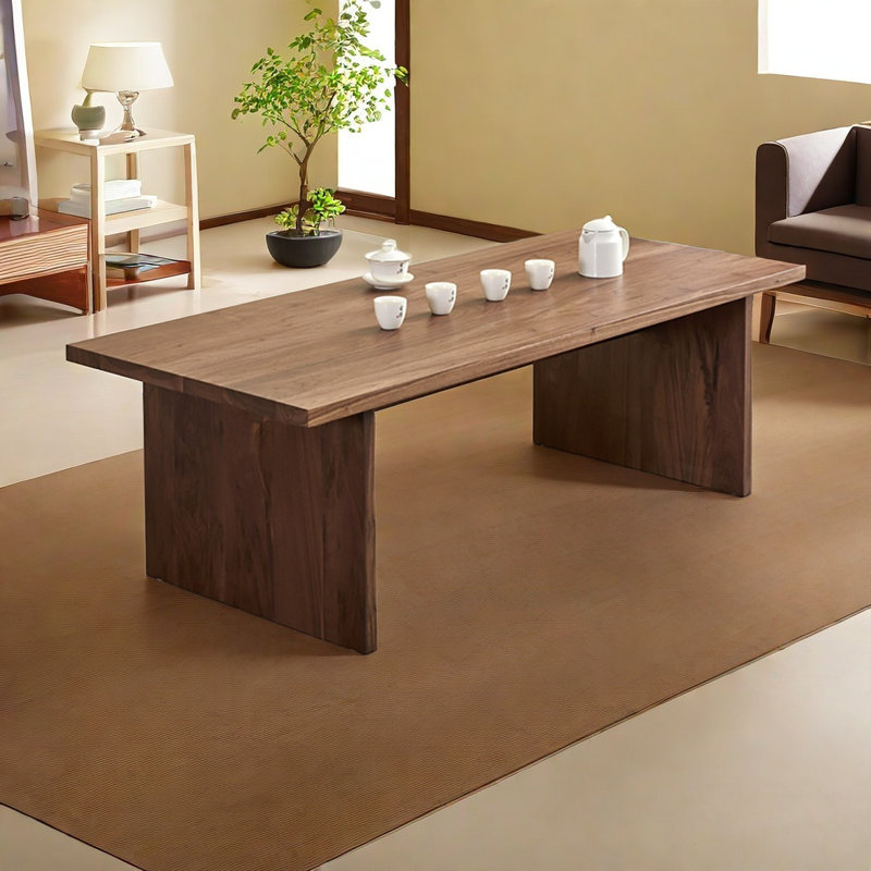 table de bout en noyer massif, H 15,7 po x L 55,1 po x l 23,6 po