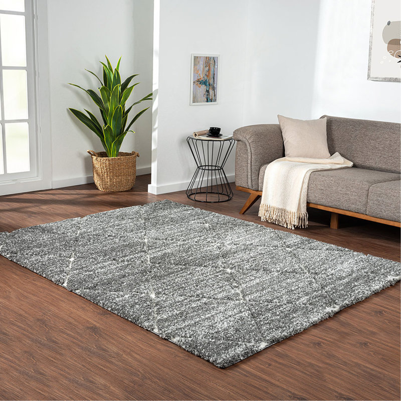 Tapis gris et crème Talas, Rectangle 5 pi x 7 pi