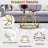 Paloalto 3 - Piece Glass Top Living Room Table Set-1201131360