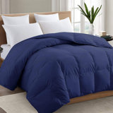 Premium 2100 Series King Comforter All Season Breathable Cooling White Comforter Soft 4D Spiral Fibre Quilted Down Alternative Duvet With Corner Tabs Luxury Hotel Style