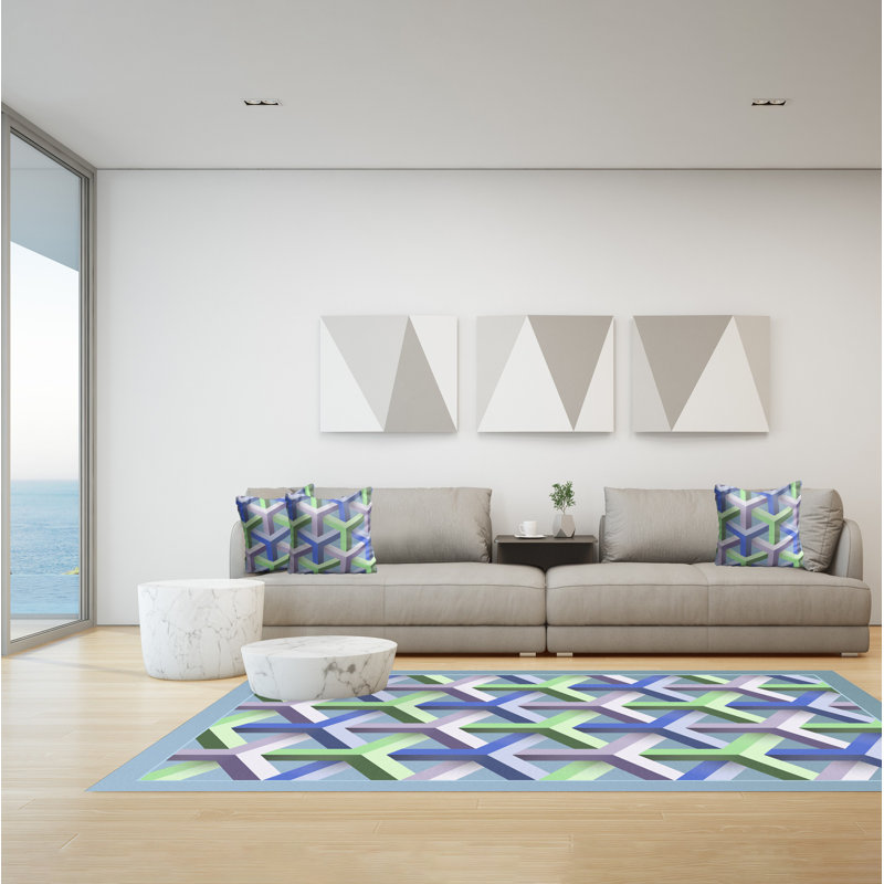 Geneus Geometric Area Rug, Rectangle 140 x 200cm