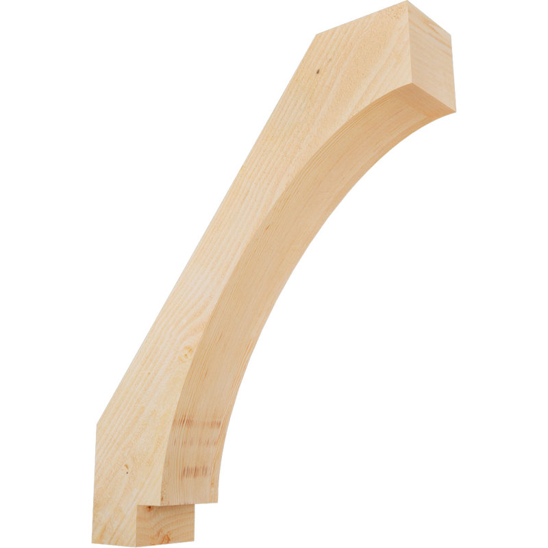 Attelle impériale du genou, Sapin de Douglas, Brute, H 34 po x l 6 po x P 28 po