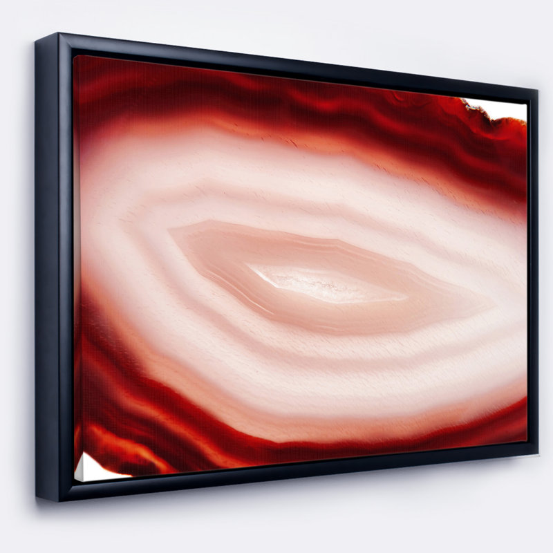 «Agate with Chalcedony Geologique Crystal», impression sur toile tendue, H 12 po x l 20 po x P 1 po