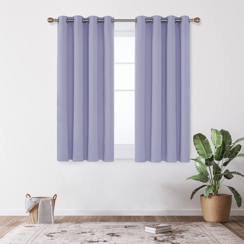 Quantrell Blackout Curtain Pair, 42cm Width x 160cm Drop