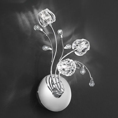 Sansa Glass Armed Sconce