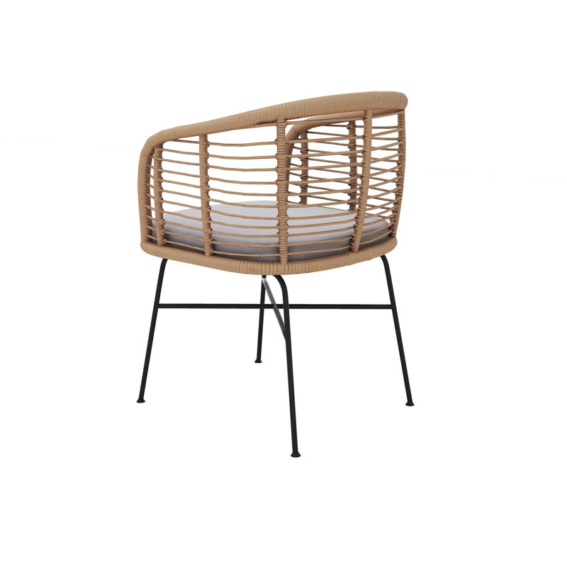 Aaditri Patio Dining Armchair with Cushion