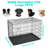 Foldable Metal Dog Cage with Plastic Tray
