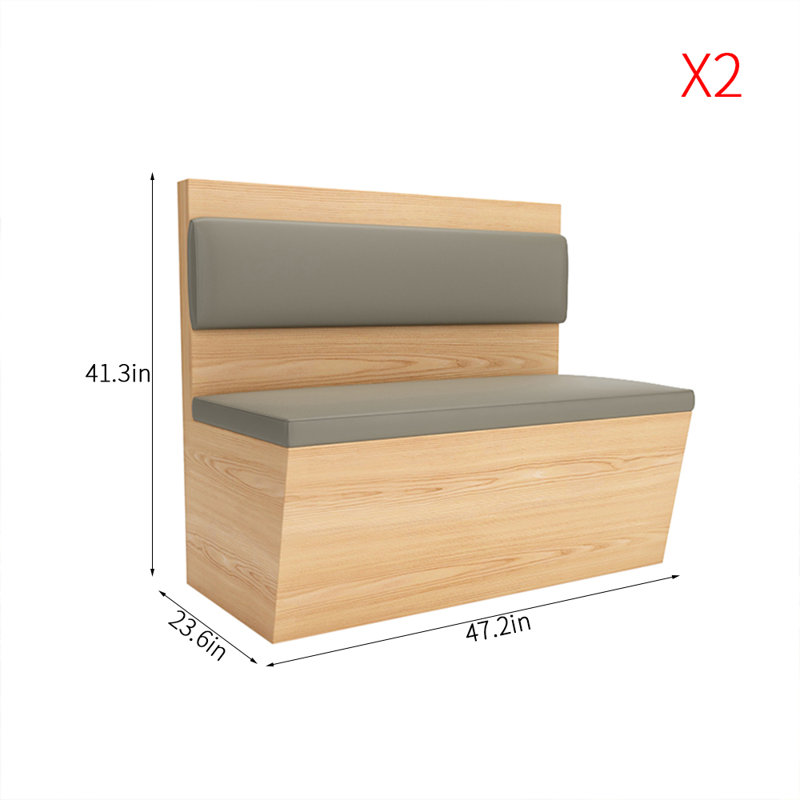 Banc rembourré en similicuir Modern Modern