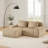 82 Inch Modern L-Shaped Modular Sectional Sofa With Flannelette Fabric, Oversized 2-Seater, Movable Ottoman, And No Assembly Required-1531951236