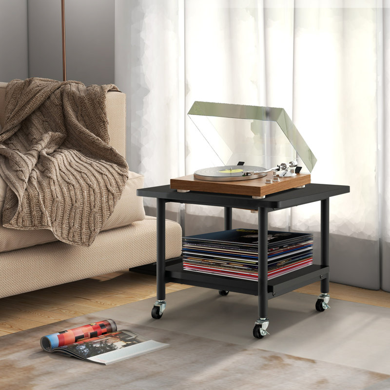 38cm H x 49cm W Printer Stand, Black