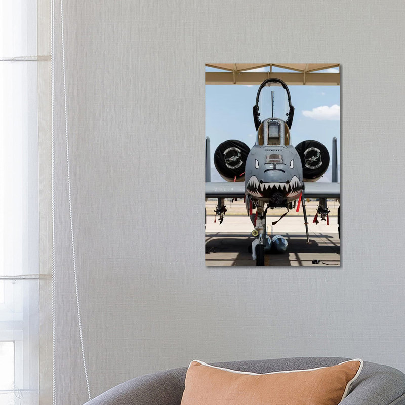 A US Air Force A-10 Thunderbolt II Parked At Davis Monthan Air Force Base by Rob Edgcumbe - Wrapped Canvas Print