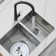 Builder STYLISH 28 inch Double Bowl 60/40 Reversible Undermount Steel Kitchen Sink with Grids and Strainers