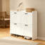 Armoire à chaussures moderne avec porte de grange et tiroirs rabattables