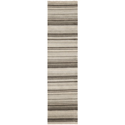 Wesley Tibetan Hand Loomed Wool Striped Rug