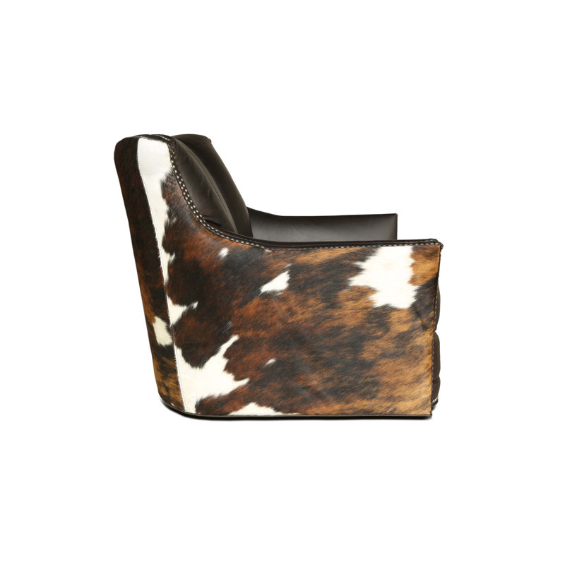 Sophia Leather Swivel Club Chair, Polo (Maestro Artisano), Yes, Espresso