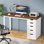 Bureau d'ordinateur à 5 tiroirs 47 po Nagore