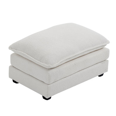 Double Layer Cushion Ottoman For Sofas