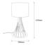 Lampe de table noire 24,02 po Charlize