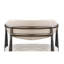 Ensemble de 2 chaises d'appoint Jaramillo en lin beige et finition noire