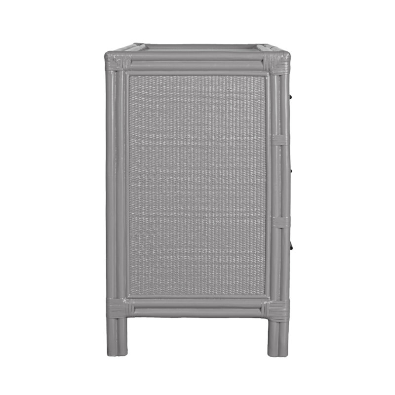 Aruba 4 - Drawer Nightstand, Light Gray
