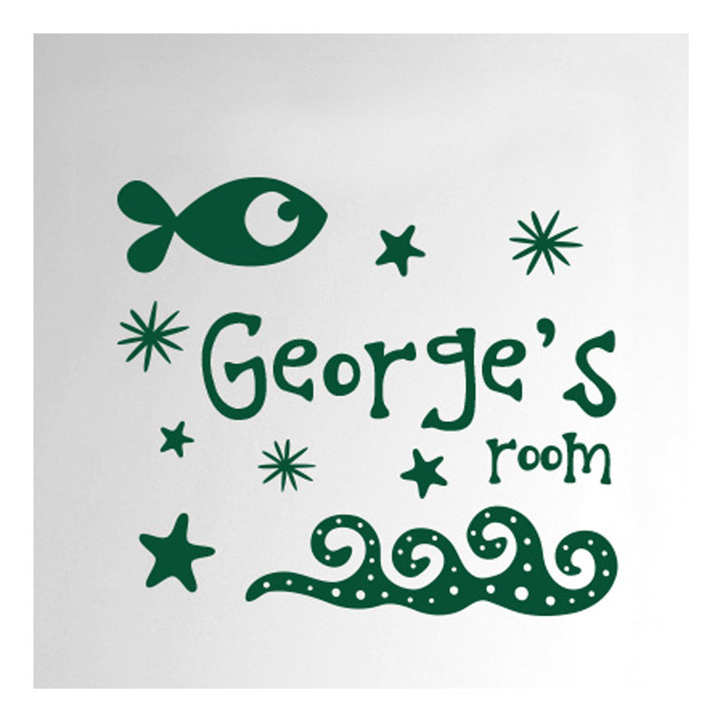 Nautical & Beach Wall Decal, Dark Green
