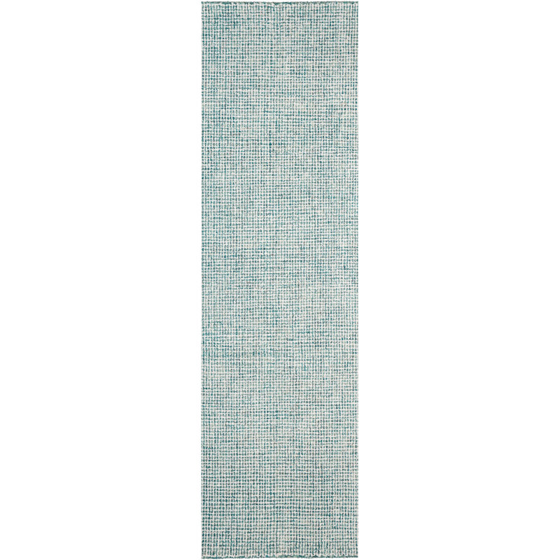 Harrison Handmade Tufted Wool Green Area Rug , Runner 2'3" x 8'