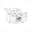 Causeuse inclinable moderne de style moderne 1pc