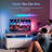 Smart Coffee Table with Refrigerator and Freezer Drawers Wireless Charging and Built In Speakers-549882587