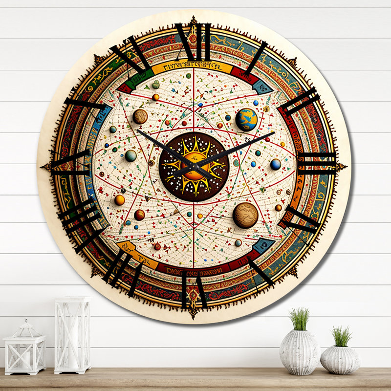 Horloge murale en métal, Très grand