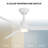 Bolo 3-Blade Smart Ceiling Fan With 2700K-3000K-4000K-5000K Selectable LED Light Kit and Remote Control Included, Works With Alexa and iOS or Android App-116667937-116667934