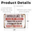 I Would Like to Thank My Middle Finger 11 Inch x 17 Inch Plastic Sign-119524405