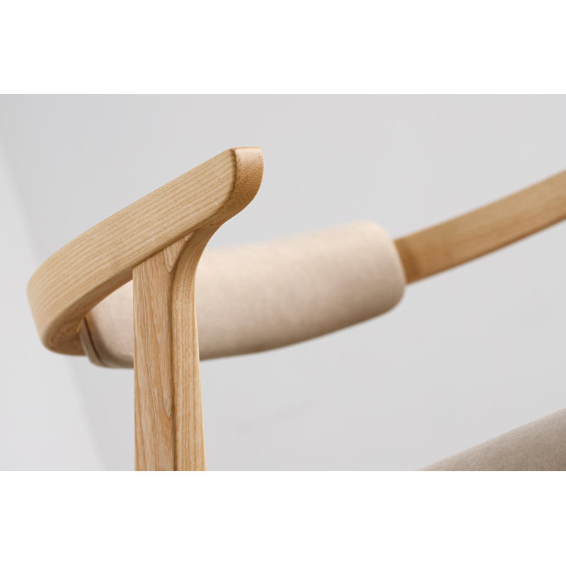 Ellis Dining Chair, Matte Ash, Beige