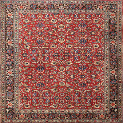 Tapis traditionnel rouge / brun Boulemane
