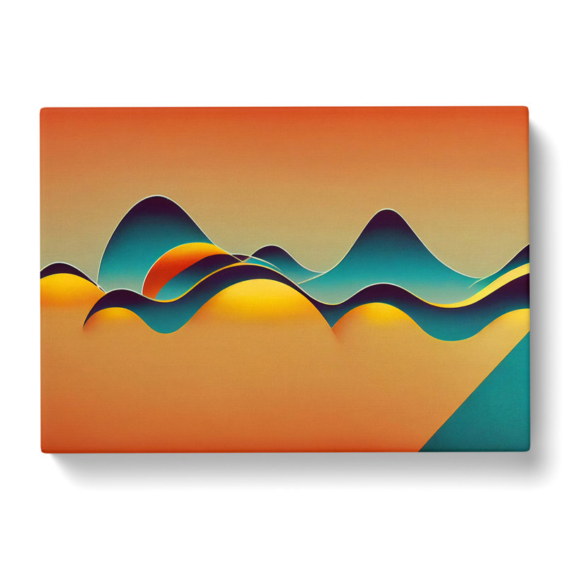 Bewildering Modern Abstract Art - Wrapped Canvas, 35cm H x 50cm W x 3cm D