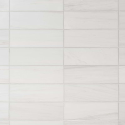 Bianco Dolomite 4x12 Polished Marble Subway Tile
