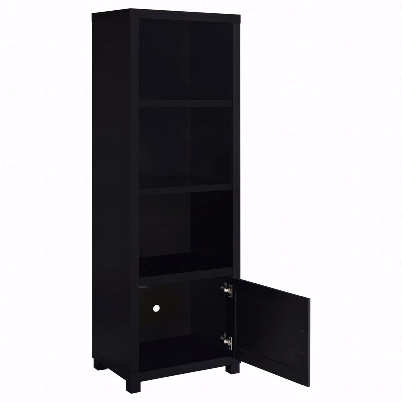 Tour média en bois d'ingénierie à 3 tablettes