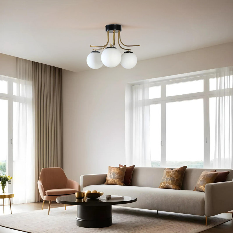 Chandle Chandelier, Black/White