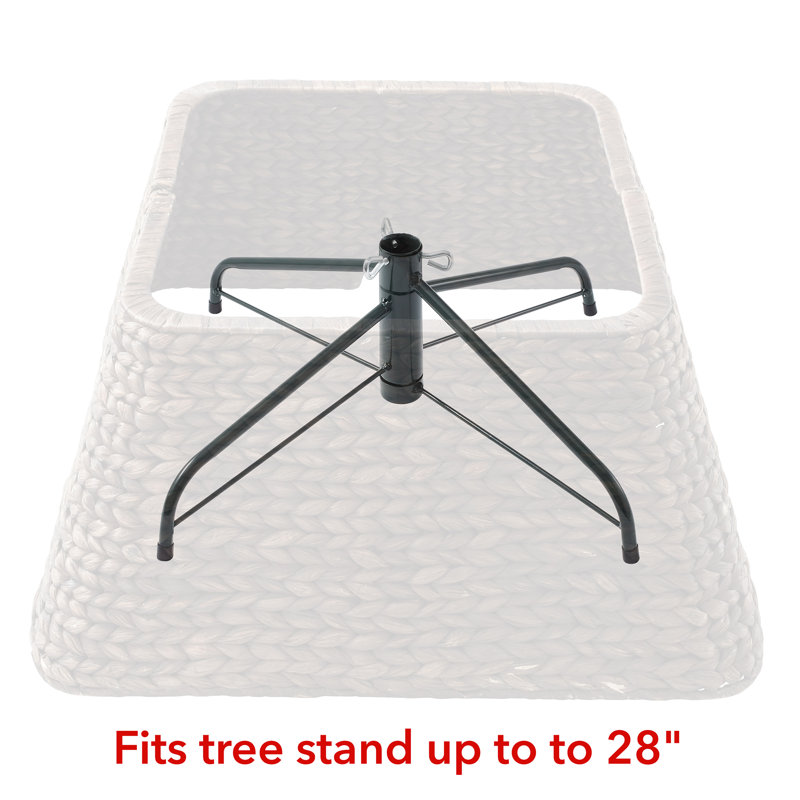 Arbre de Noël tissé, base carrée 22 po, Espresso