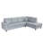 Comfortable L-shaped Modular Sofa with Removable Cushions and Pillows for Various Spaces-605709999