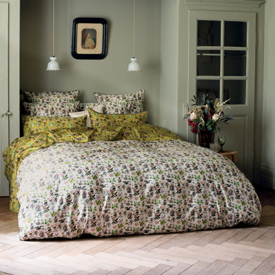 Hadriel Yellow/Purple/White 120 TC Duvet Cover