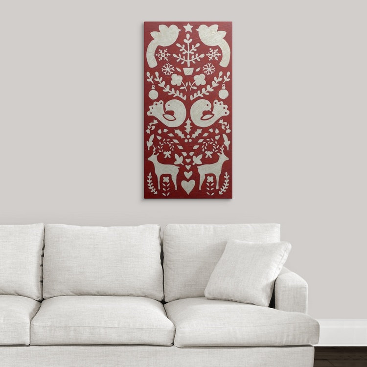« ii » chariklia zarris, impression Christmas Joy, H 36 po x l 18 po x P 1,5 po, Toile