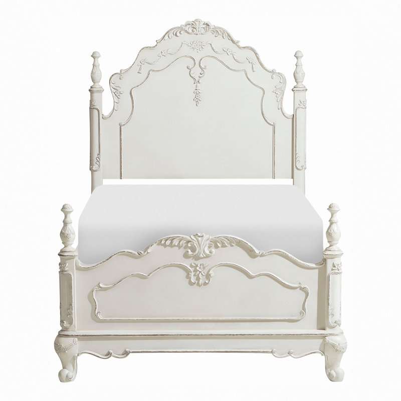 Victorian Style AntiqueBed 1pc Traditional Furniture, Lit simple