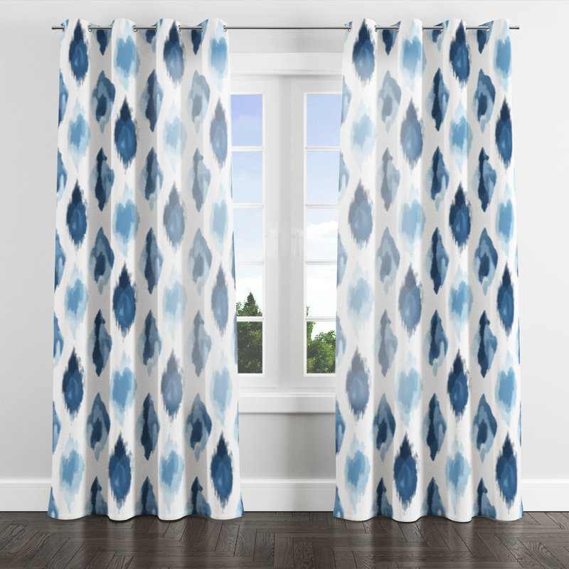 Rideaux Modern Velvet Modern, L 52 po x L 120 po, Œillets argentés