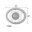 Sistine Oval Chandelier Ceiling Medallion