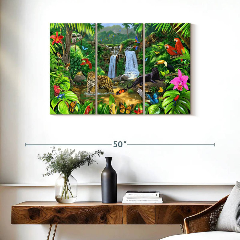 Brampt Rainforest Harmony I, 24" H x 38" W
