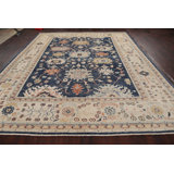 One-of-a-Kind 9'4" X 11'10" New Age Wool Area Rug in Beige